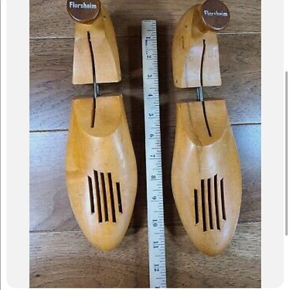 Florsheim Nadex Vintage wooden shoe stretcher/shoe tree spring loaded adjustable - Picture 4 of 6